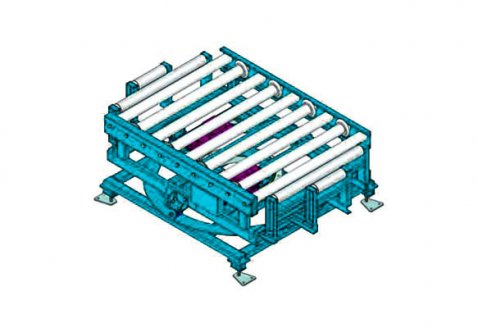 Поворотный стол на роликах для поддонов